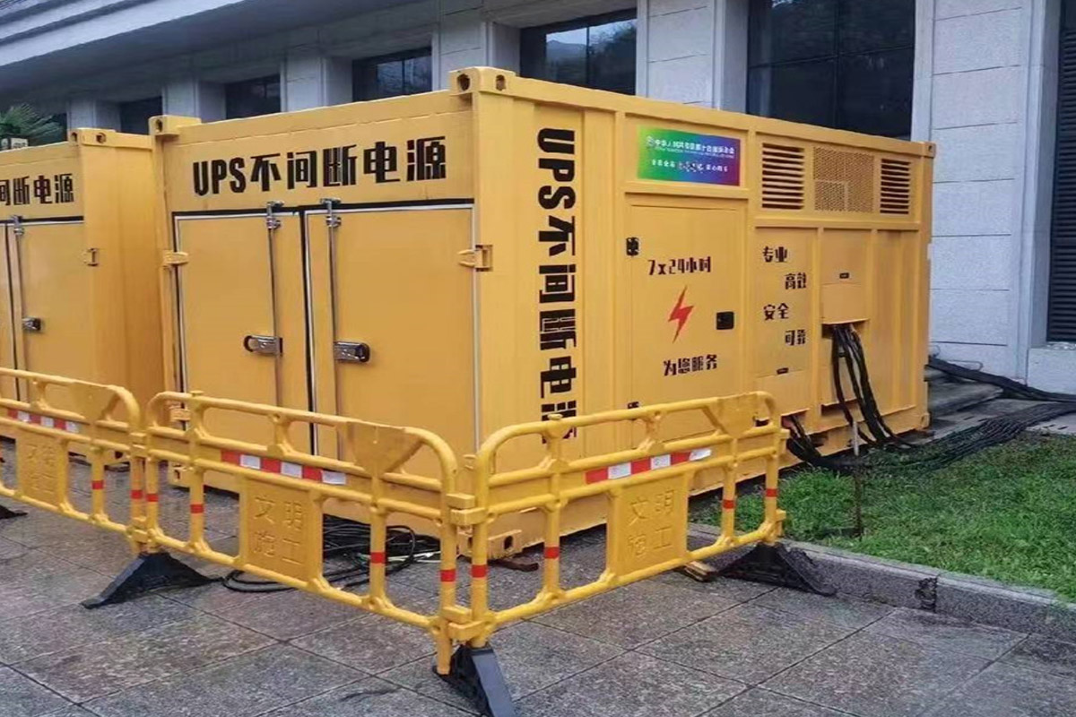 井陉矿发电机租赁施工现场
